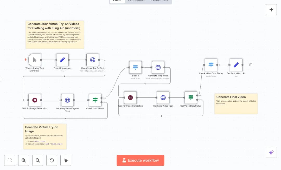 Generate PiAPI Virtual Try On Product Videos
