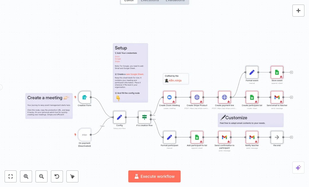 Automate Zoom and Stripe Event Registrations