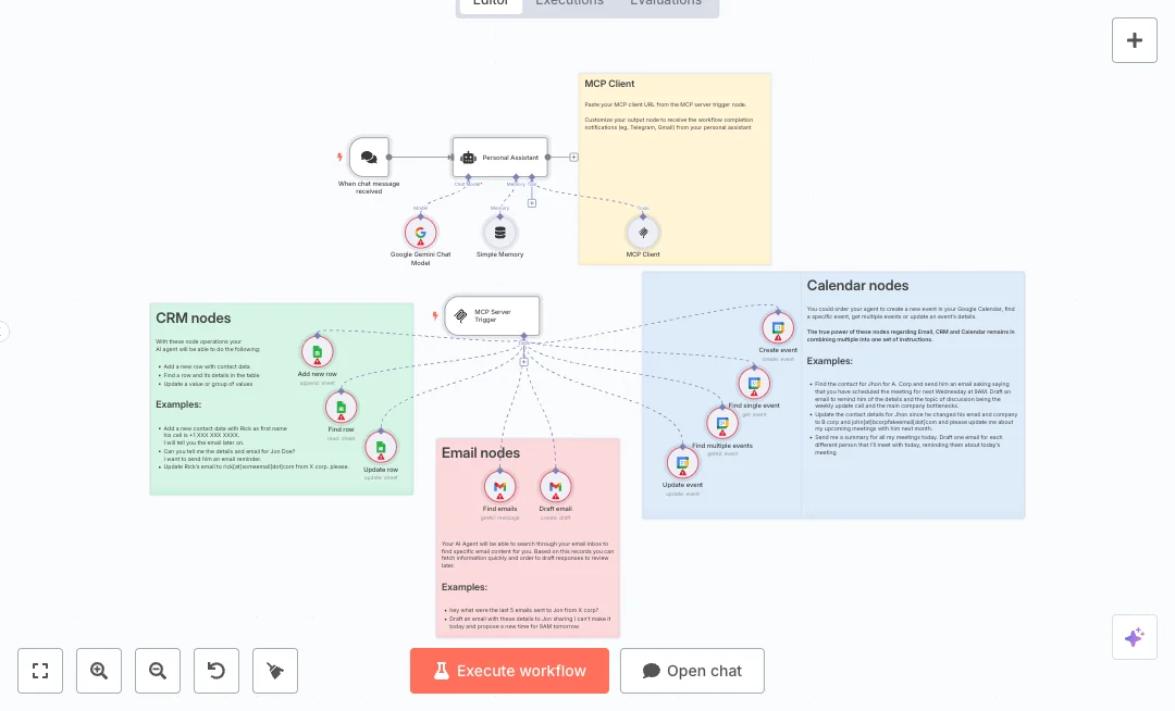 Automate Gmail Calendar and CRM Coordination