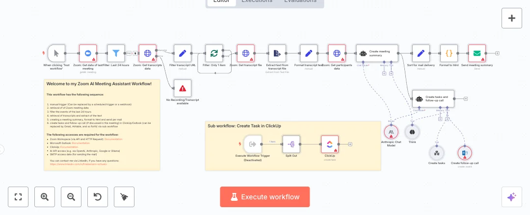 Automate Zoom to ClickUp Task Management