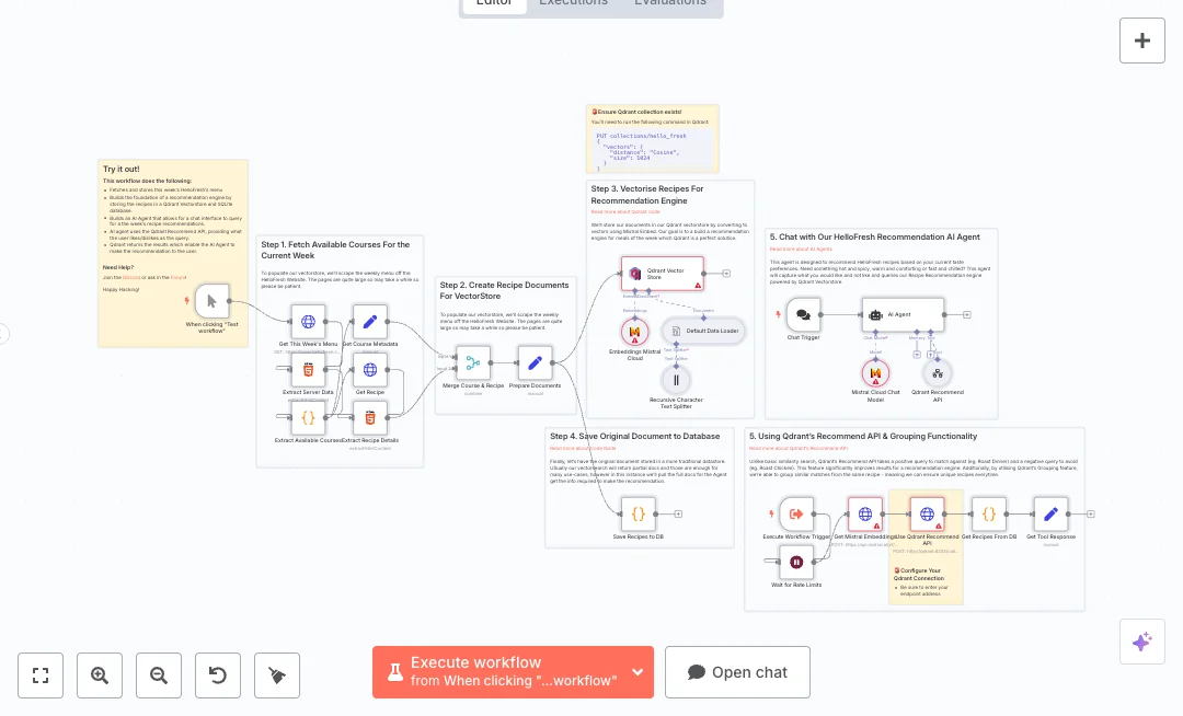 Automate Mistral Qdrant Recipe Recommendations
