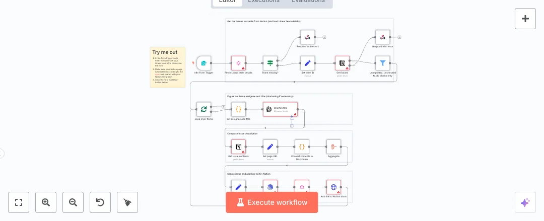 Automate Notion to Linear Issue Creation