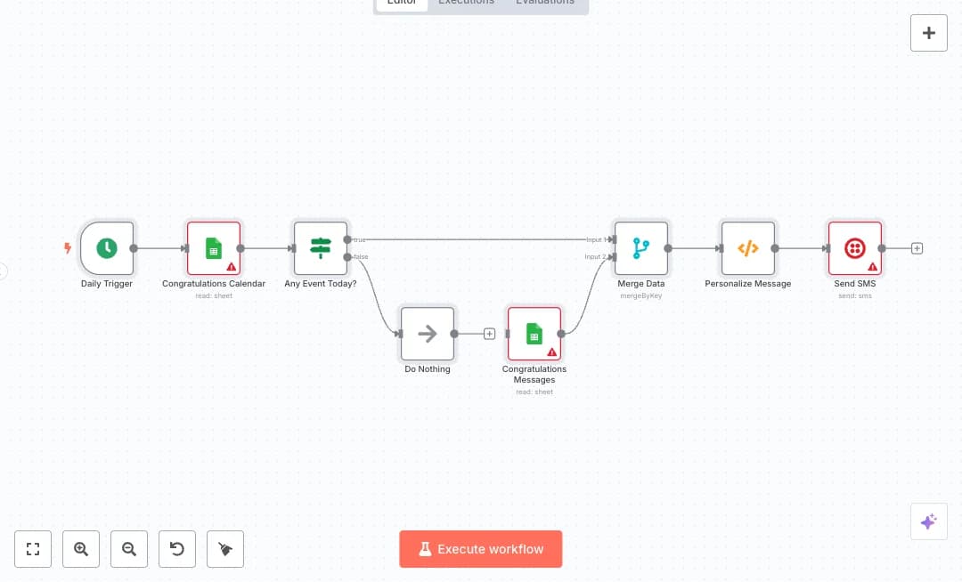 Automate Google Sheets Twilio Event Greetings