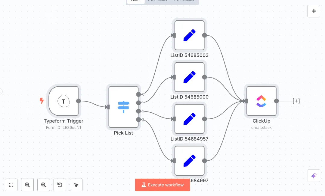 Route Typeform to ClickUp Request Intake
