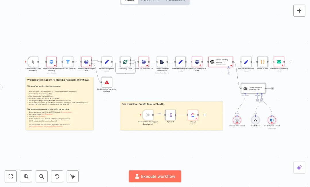 Automate Zoom Meeting Minutes and Tasks