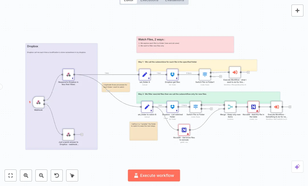 Automate Dropbox New File Intake