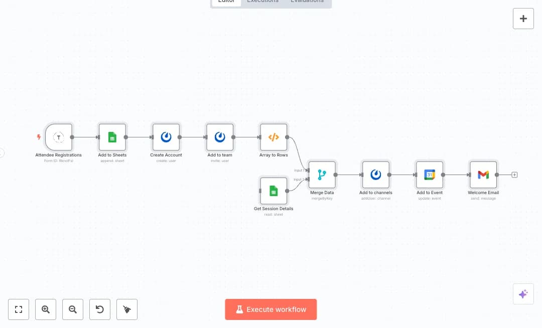 Automate Typeform Attendee Onboarding
