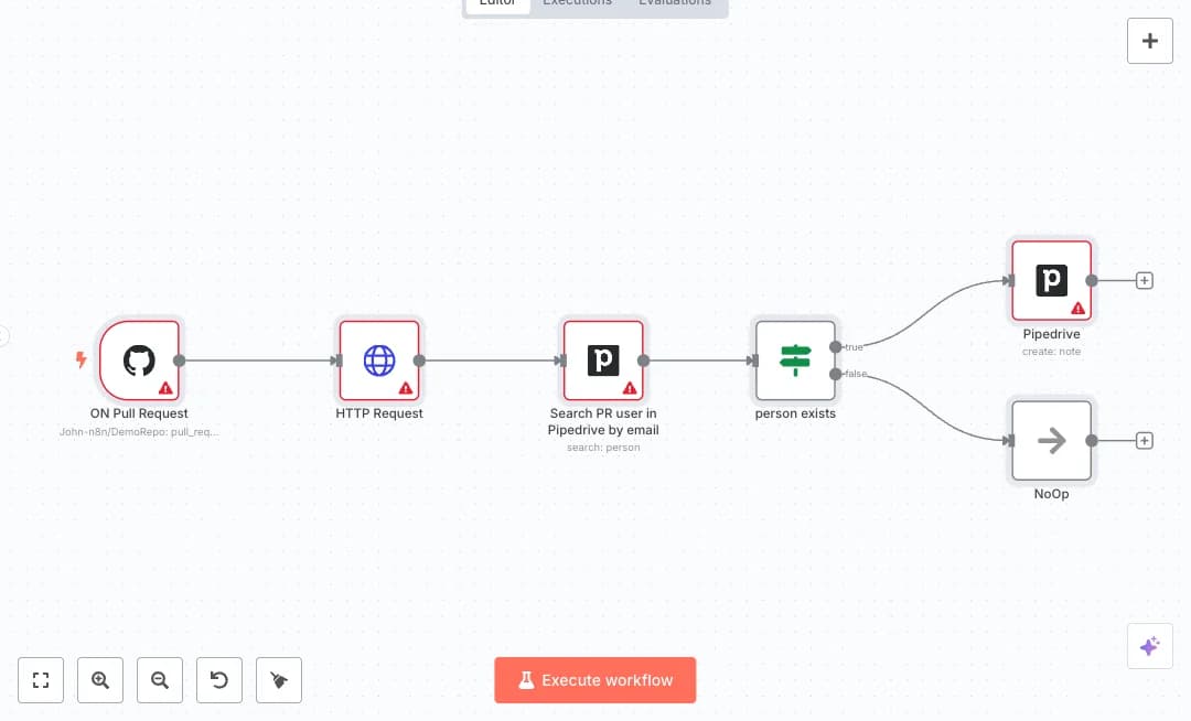 Automate GitHub PR to Pipedrive Lead Tracking