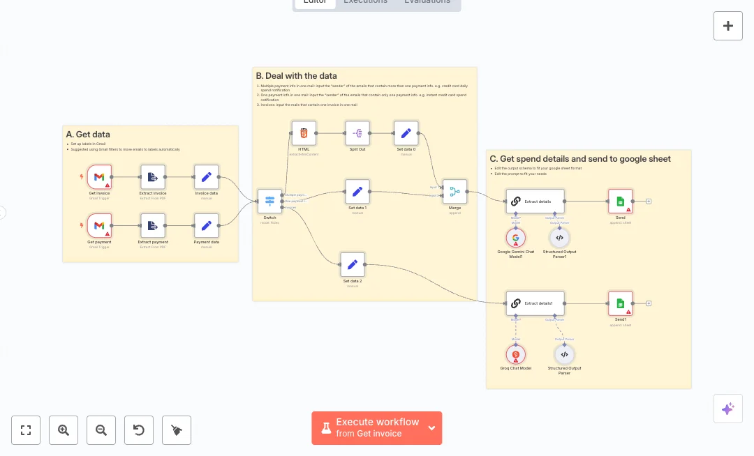 Automate Gmail to Sheets Expense Tracking