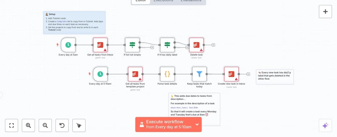 Automate Todoist Daily Task Scheduling