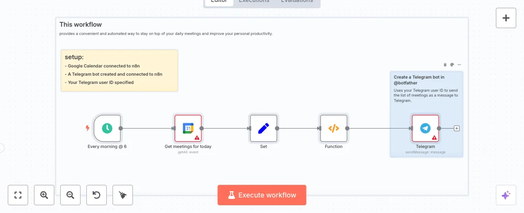 Automate Google Calendar Telegram Meeting Alerts