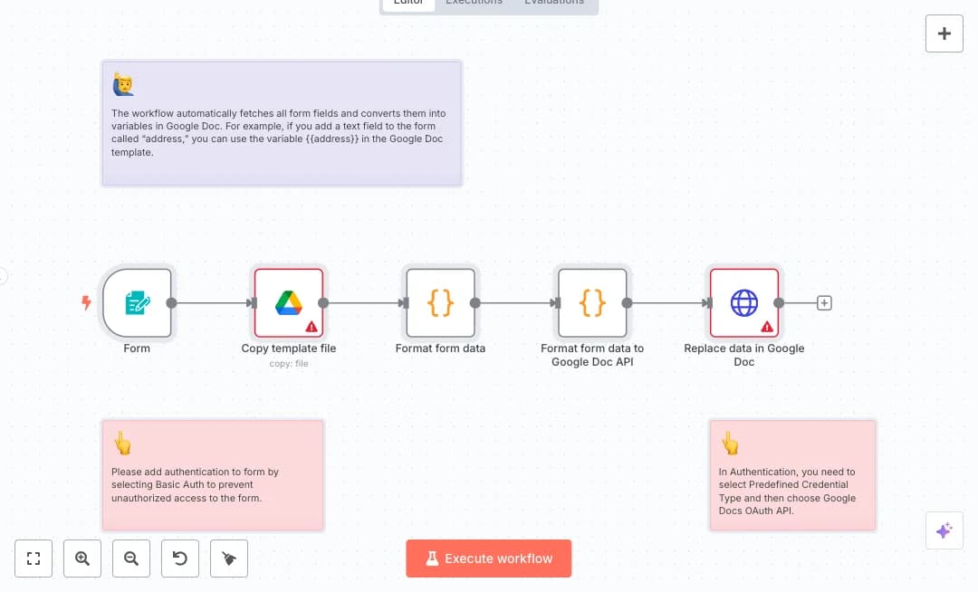 Automate Google Docs Form Document Creation