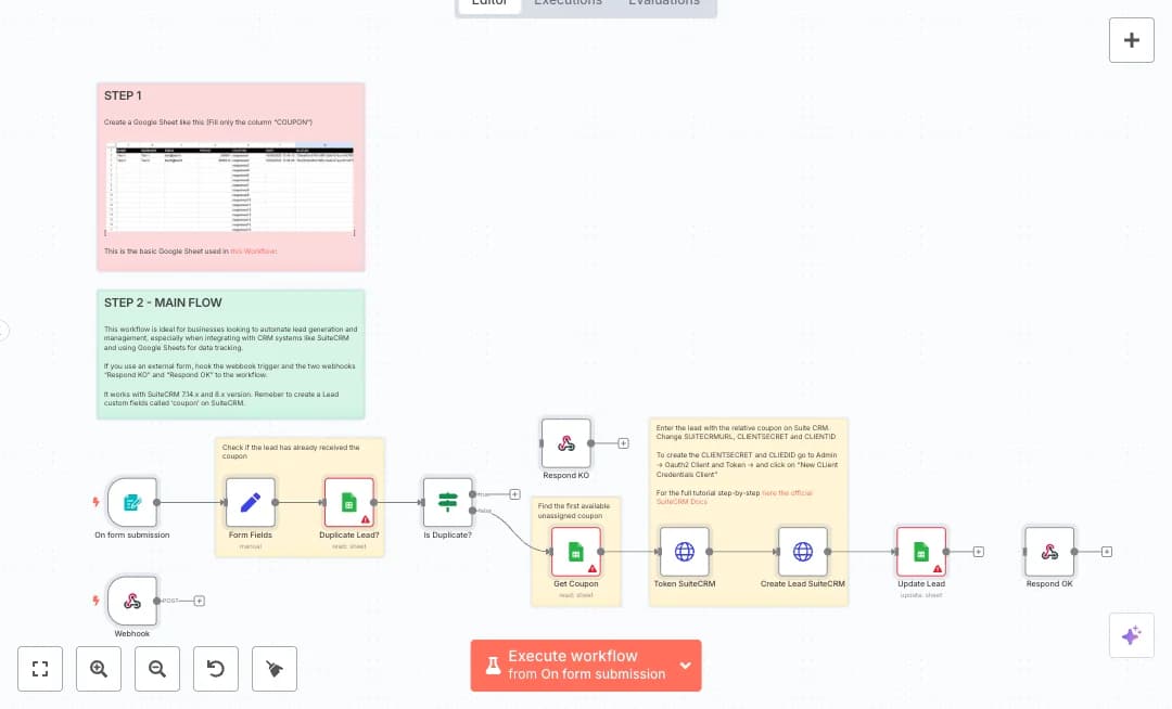 Automate SuiteCRM Lead Capture with Coupons
