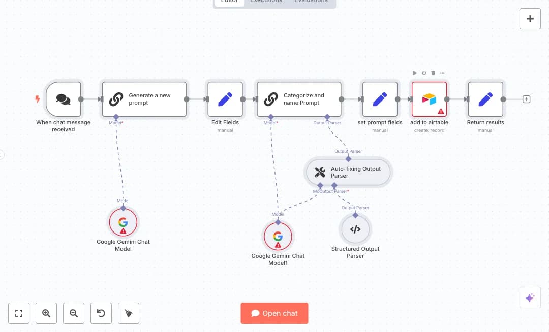 Generate Airtable Prompt Library with Gemini
