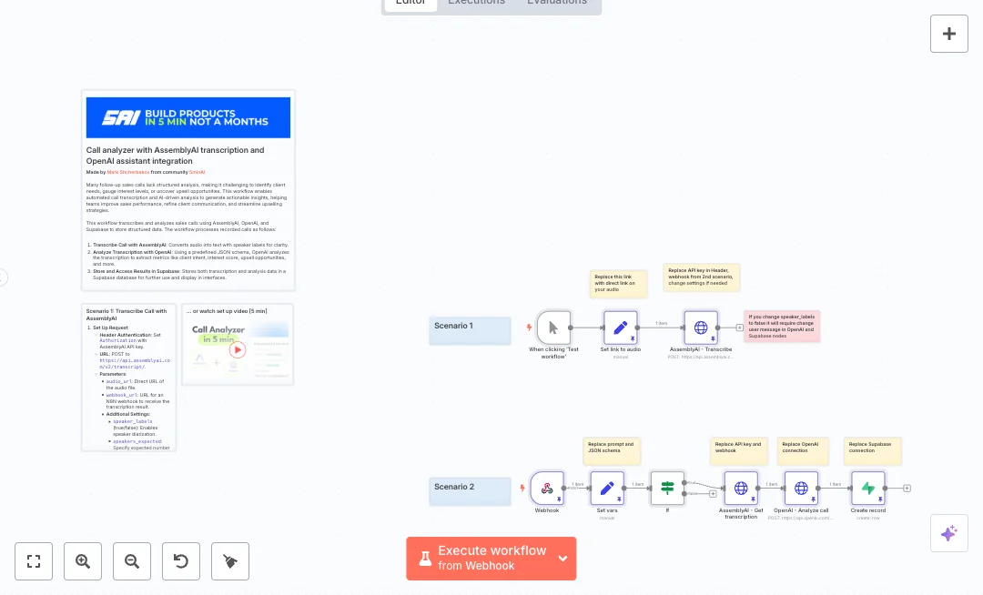 Analyze AssemblyAI OpenAI Sales Call Insights
