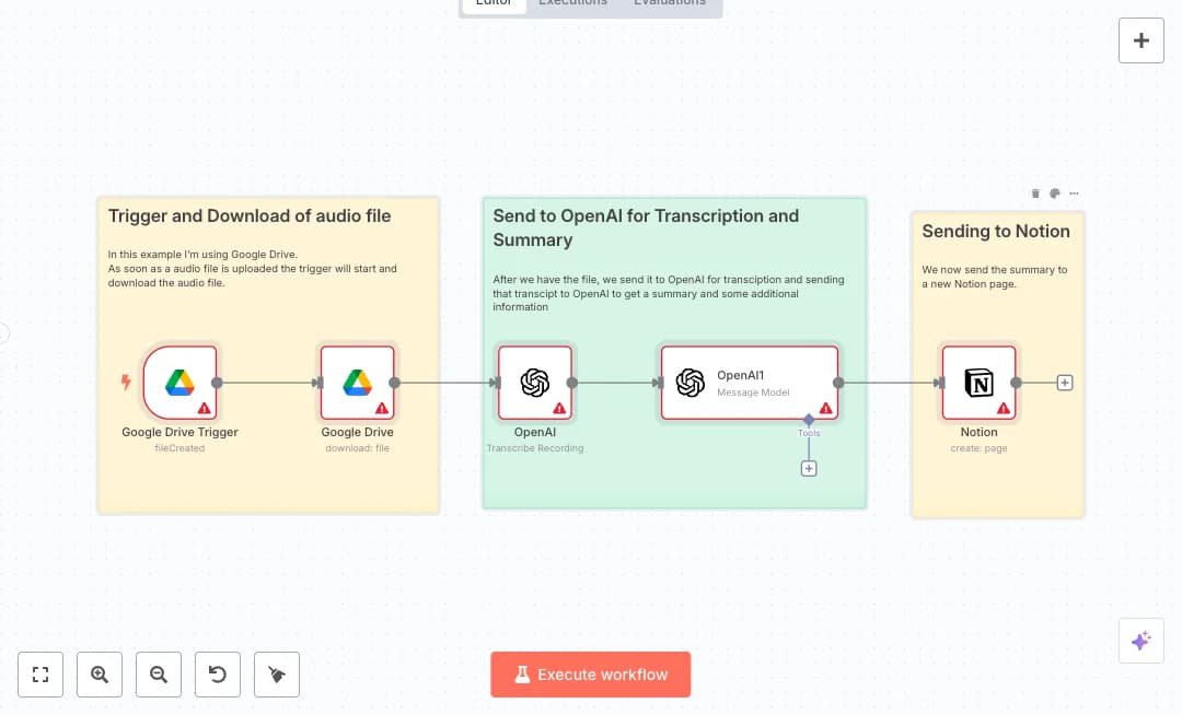Automate Google Drive to Notion Meeting Notes