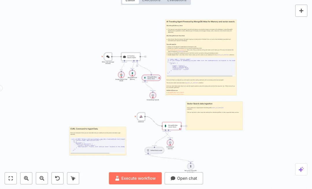 Connect Gemini and MongoDB Trip Planning