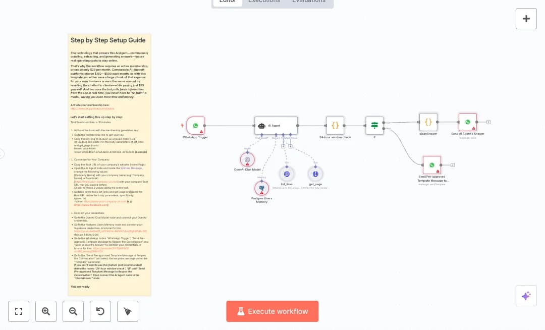 Automate WhatsApp Website Support with Live Site Search