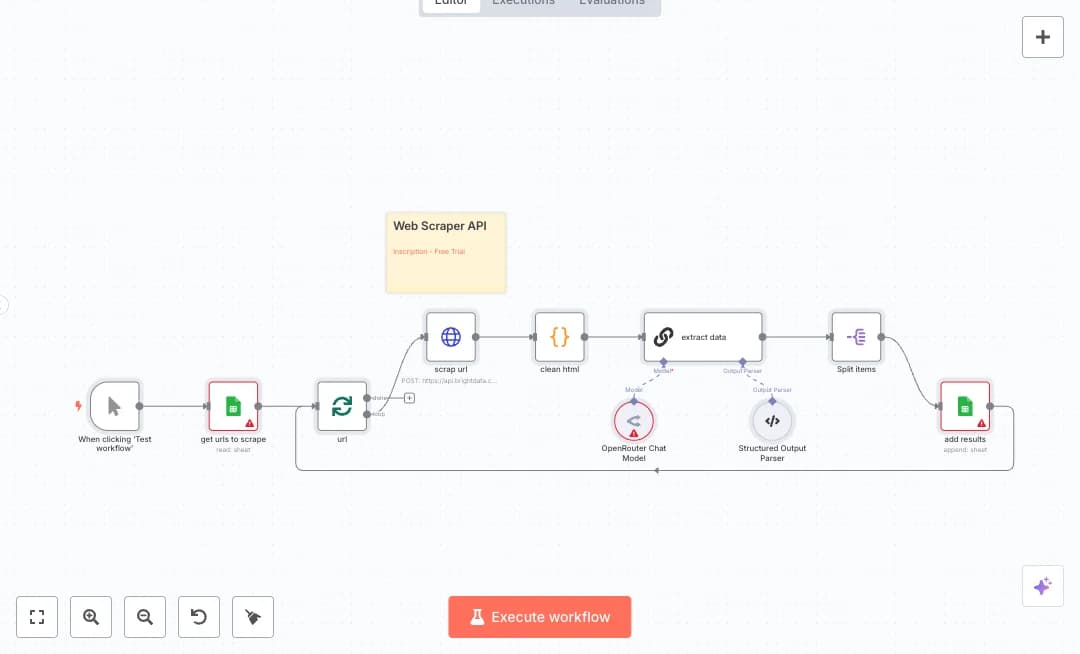 Automate Google Sheets Product Research with Bright Data and OpenRouter