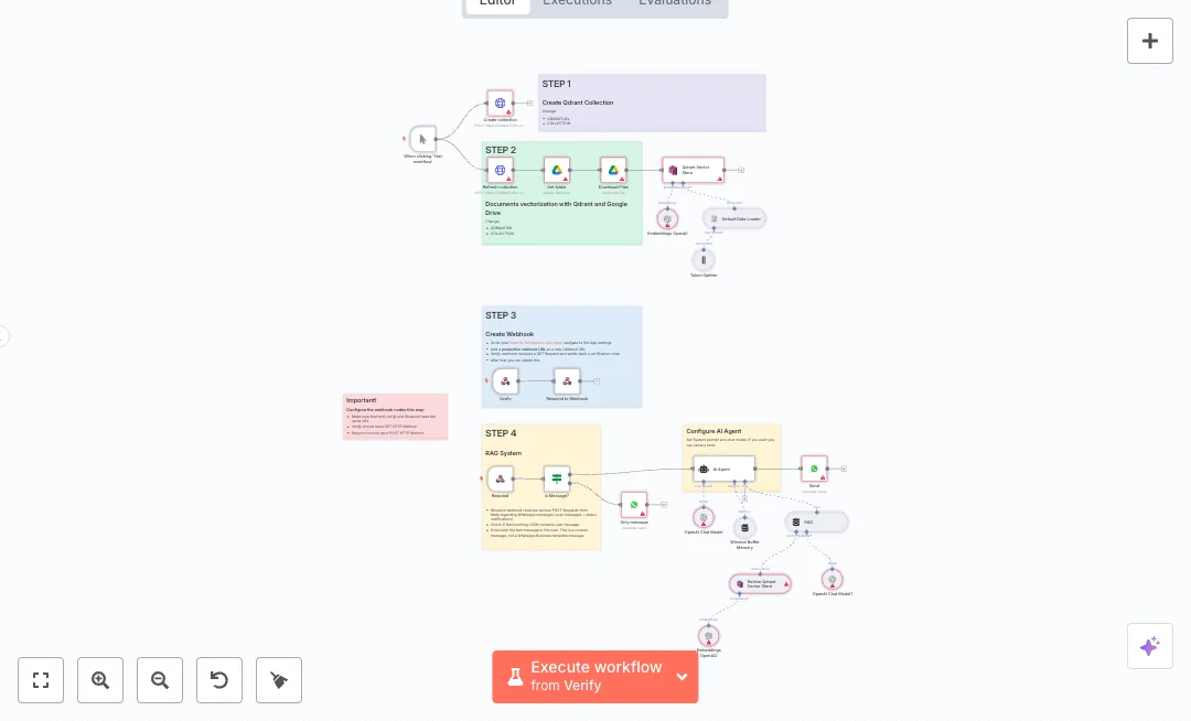 Automate WhatsApp RAG Support with Google Drive and Qdrant