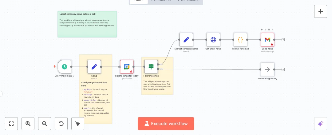 Automate Gmail Calendar Sales Call Prep